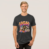 Bah weer persoonlijk grappig sarcastisch Tri-Blend shirt (Voorkant volledig)