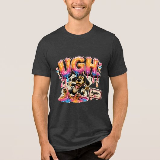 Bah weer persoonlijk grappig sarcastisch Tri-Blend shirt (Voorkant)