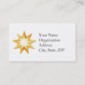 Baha'i 3,5 inch x 2,0 inch standaard Visitekaartje (Voorkant)