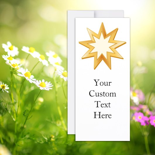 Baha'i 4" x 9" Uitnodiging / Aankondiging Platte K