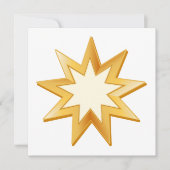 Baha'i 5,25 inch x 5,25 inch uitnodigings-/aankond (Voorkant)