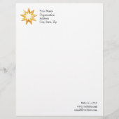 Baha'i 8,5 x 11 inch briefhoofd sjabloon (Voorkant)