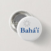 Bahá'í_Button Ronde Button 3,2 Cm (Voorkant /achterkant)
