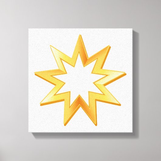 Baha'i Canvas kunst aan de muur (Voorkant)