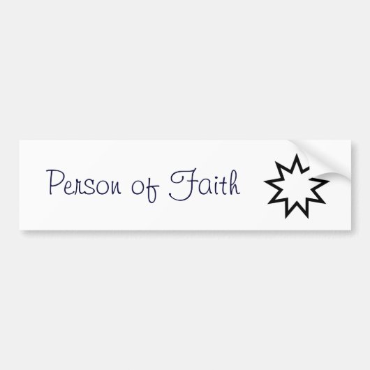 Bahá'í Faith Sticker (Voorkant)
