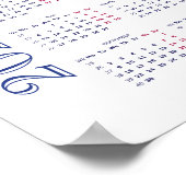 Bahai Gardens, Akko. Israël. Kalender 2024 Poster (Hoek)