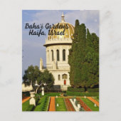 Baha'i Gardens, Haifa, Israël Briefkaart (Voorkant)