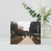 Bahai Gardens in Haifa, Israël Briefkaart (Staand voorkant)