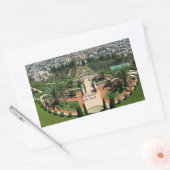 Bahai Gardens in Haifa, Israël Rechthoekige Sticker (Envelop)