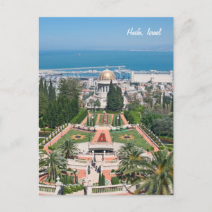 Bahá'í Gardens of Haifa, Israël Briefkaart