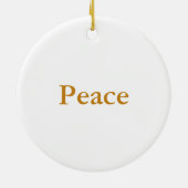 Baha'i geloof, gouden symbool keramisch ornament (Achterkant)