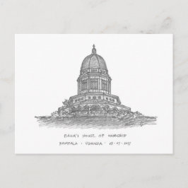 Baha'i House of Worship, Kampala, Uganda Briefkaart