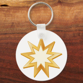 Baha'i Keyring Dubbelzijdig Sleutelhanger