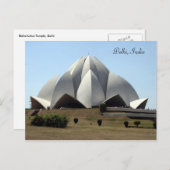 bahai lotus tempel briefkaart (Voorkant / Achterkant)