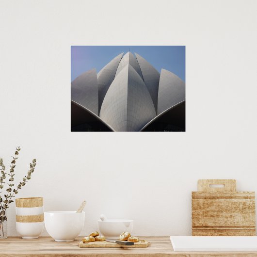 bahai lotus tempel poster (Keuken)