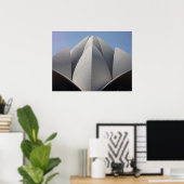 bahai lotus tempel poster (Thuiskantoor)
