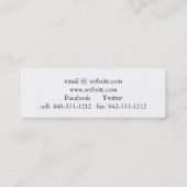 Baha'i Mini 3,0 inch x 1,0 inch Visitekaartje (Achterkant)