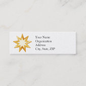 Baha'i Mini 3,0 inch x 1,0 inch Visitekaartje (Voorkant)
