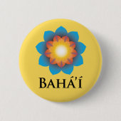 Bahá'í Ronde Button 5,7 Cm (Voorkant)