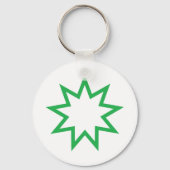 Bahai ster green sleutelhanger (Voorkant)