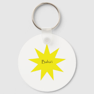 Baha'i ster sleutelhanger
