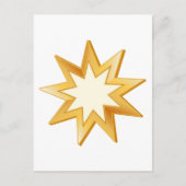 Baha'i-symbool Briefkaart (Voorkant)