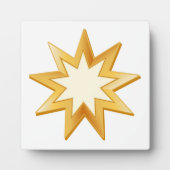 Baha'i-symbool Fotoplaat (Voorkant)