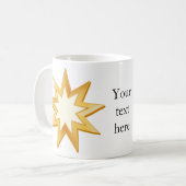 Baha'i Symbool,  Koffiemok (Voorkant links)