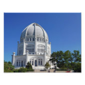 Baha'i Temple Foto Afdruk (Voorkant)