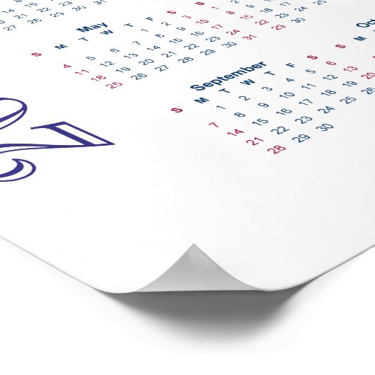 Bahá'í-tuin, Haifa in 2013 , Israël  Poster (Hoek)