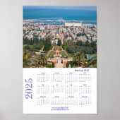 Bahá'í-tuin, Haifa in 2013 , Israël  Poster (Voorkant)