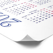 Bahai-tuinen, Acre. Israël. Agenda 2022 Poster (Hoek)