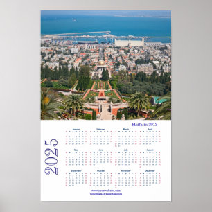 Bahá'í-tuinen, Haifa in 2013, Israël Poster