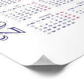 Bahá'í Tuinen, Haifa, Israël Kalender 2022 Poster (Hoek)