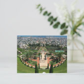 Bahai-tuinen in Haifa, Israël Briefkaart (Staand voorkant)