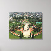 Bahai-tuinen in Haifa, Israël Canvas Afdruk (Voorkant)