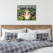 Bahai-tuinen in Haifa, Israël Canvas Afdruk (Insitu (Slaapkamer))