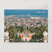 Bahá'í Tuinen van Haifa, Israël Briefkaart (Voorkant)