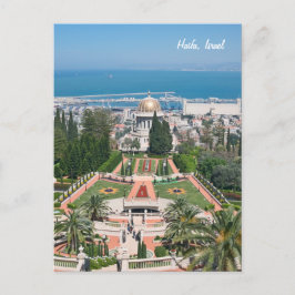 Bahá'í Tuinen van Haifa, Israël Briefkaart