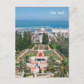 Bahá'í Tuinen van Haifa, Israël Briefkaart (Voorkant)