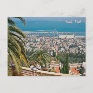 Bahá'í Tuinen van Haifa, Israël Briefkaart