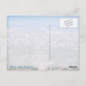 Bahá'í Tuinen van Haifa, Israël Briefkaart (Achterkant)