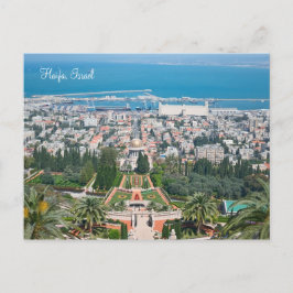 Bahá'í Tuinen van Haifa, Israël Briefkaart