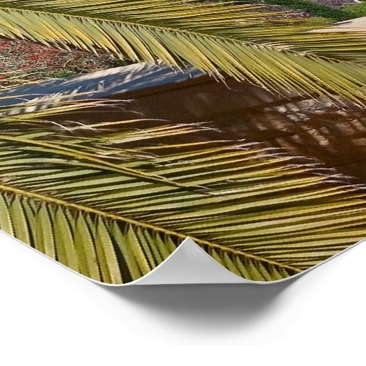 Bahá'í-tuinen van Haifa Poster (Hoek)