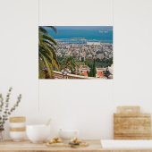 Bahá'í-tuinen van Haifa Poster (Keuken)