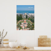 Bahá'í-tuinen van Haifa Poster (Keuken)