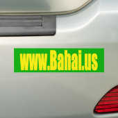 Bahai.us Bumpersticker (Op auto)