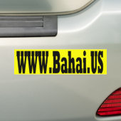 Bahai.us Bumpersticker (Op auto)