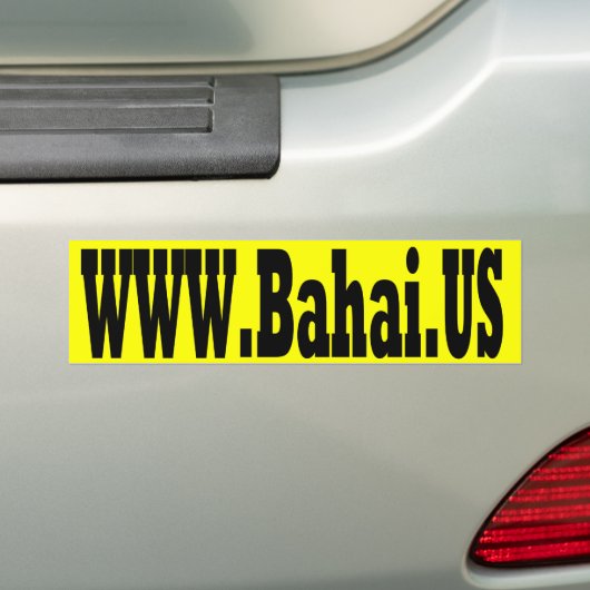 Bahai.us Bumpersticker (Op auto)