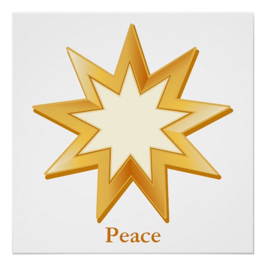 Baha'i Vrede Perfect Poster (Voorkant)